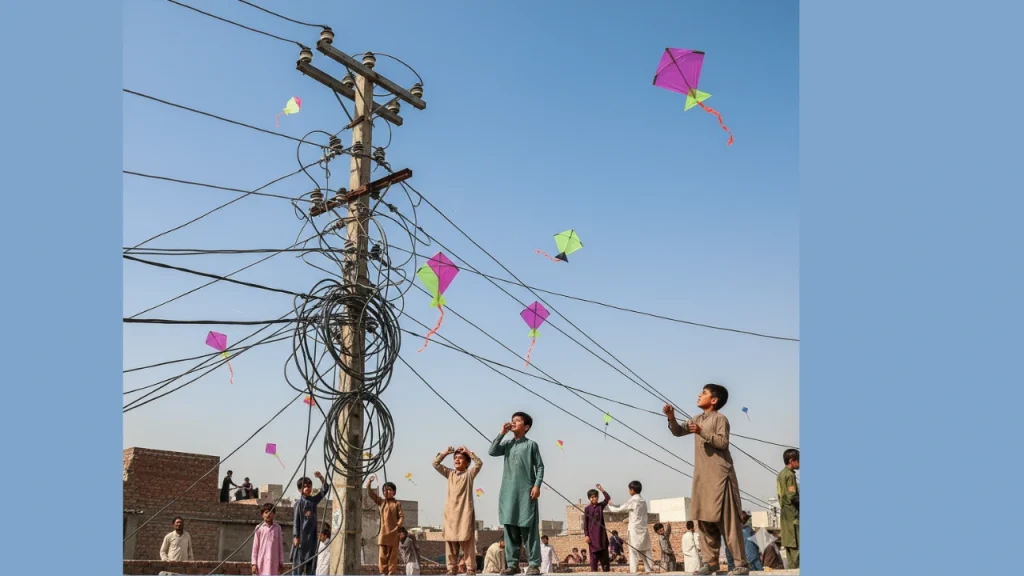 Kite Flying Safety Message basant becomes risky every year