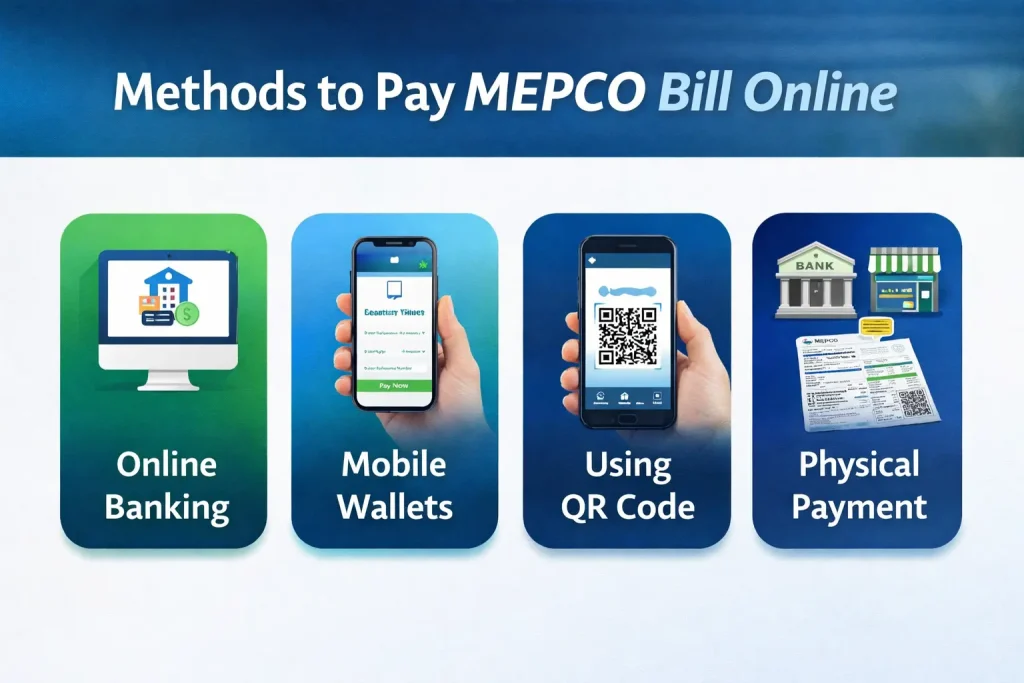 How To Pay MEPCO Bill Online Methods to Pay MEPCO Bill Online