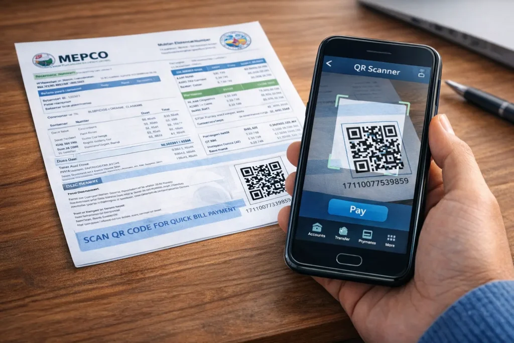 How To Pay MEPCO Bill Online pay mepco bill online using QR code easy method